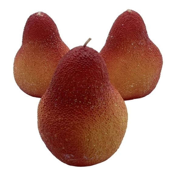 NIB CANDLE Set The White Barn Candle Holiday Fruits 3x Sugared Unscented Candles - Picture 5 of 7